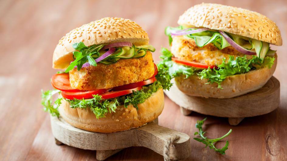 Bezmesni burger od bijele ribe