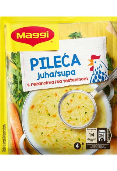 MAGGI bistra pileća juha s rezancima, vrećica 37g