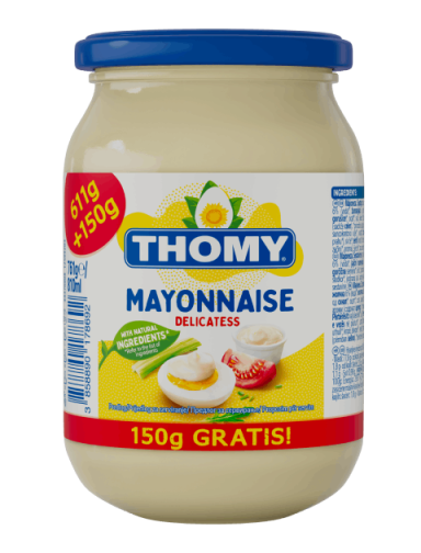 THOMY majoneza, staklenka 761g (611g + 150g gratis)_FOP