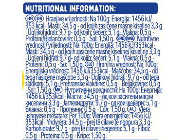 THOMY Delight majoneza bez jaja, vrećica 80 g_ingredients