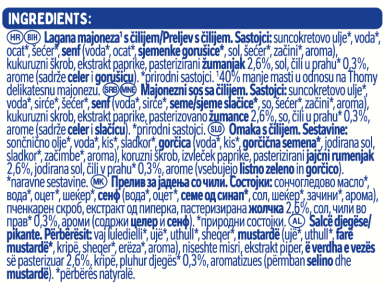 THOMY Čili lagana majoneza, vrećica s čepom 220g_ingredients