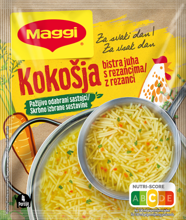 MAGGI Bistra kokošja juha iz vrećice s rezancima, 58g