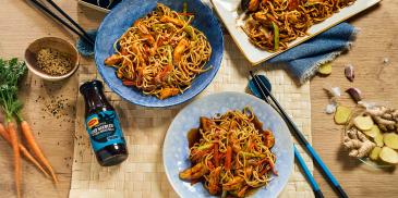 Bami Goreng, Piletina s prženim rezancima na tajlandski način